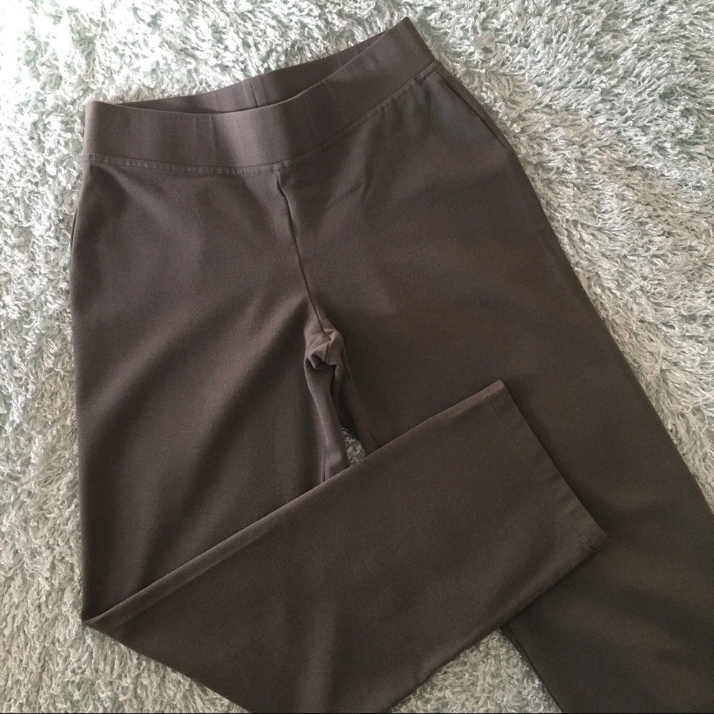 EILEEN FISHER Stretch Crepe Slim Pants